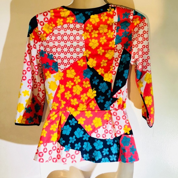 Boutique-Tracy Negoshian Betty shirt FlowerPatch P - Picture 2 of 8